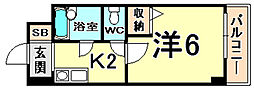 ローズコーポ阪神尼崎 2階