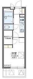 レオパレスエスペランザ 1Kの間取図画像