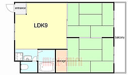 ホーク武庫之荘 2LDKの間取図画像
