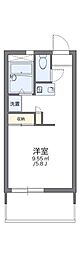 レオパレスTSUKIJI 1Kの間取図画像