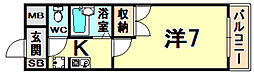 ジョリーアビタ白峰 1Kの間取図画像