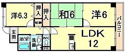 エスパシオ武庫之荘 3LDKの間取図画像