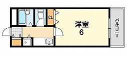 リエス伊丹駅前 1Kの間取図画像