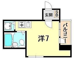 THECITY武庫之荘 ワンルームの間取図画像