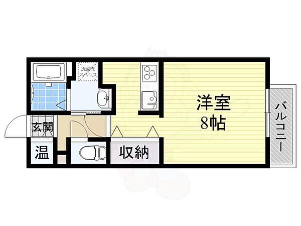 大阪府大阪市東住吉区住道矢田２丁目(賃貸アパート1R・1階・30.40㎡)の写真 その2