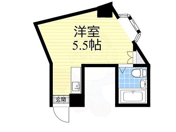 エスタイル動物園前 ｜大阪府大阪市西成区太子１丁目(賃貸マンション1R・5階・12.70㎡)の写真 その2