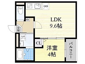 大阪府大阪市東住吉区今川４丁目（賃貸アパート1LDK・2階・32.70㎡） その2