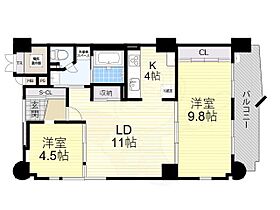 大阪府大阪市天王寺区筆ケ崎町5番38号（賃貸マンション2LDK・4階・66.32㎡） その2