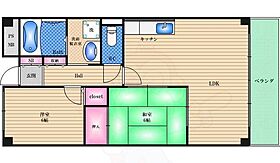 大阪府大阪市天王寺区清水谷町（賃貸マンション2LDK・10階・57.12㎡） その2