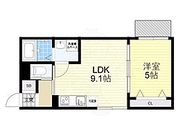 間取図画像 1LDK