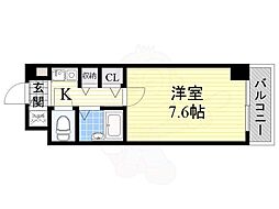 フロレスコ昭和町 1Kの間取図画像
