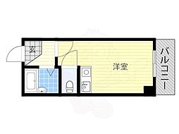 グローリーハイツ餌差 ワンルームの間取図画像