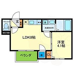 Faseciaminos 1LDKの間取図画像