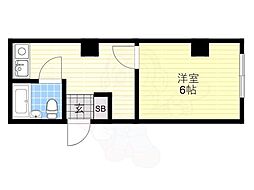 COOPABBEY 1DKの間取図画像