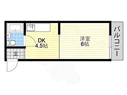 ニューライフ赤坂 1DKの間取図画像