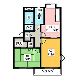 トルースヒルズITMH 2DKの間取図画像
