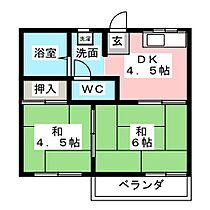 サニーレジデンス  ｜ 愛知県名古屋市緑区桃山３丁目（賃貸アパート2K・2階・30.30㎡） その2