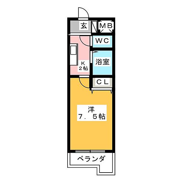 エスポアール野並 ｜愛知県名古屋市天白区野並３丁目(賃貸マンション1K・4階・24.78㎡)の写真 その2