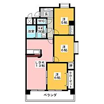 徳重セントラルビル  ｜ 愛知県名古屋市緑区鶴が沢１丁目（賃貸マンション3LDK・3階・66.32㎡） その2