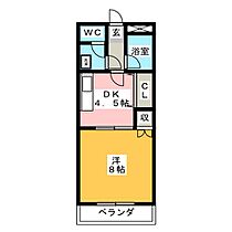 風のささやき  ｜ 愛知県名古屋市緑区諸の木１丁目（賃貸マンション1DK・2階・30.36㎡） その2