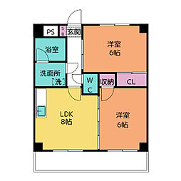 間取図画像 2LDK