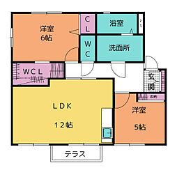間取図画像 2LDK