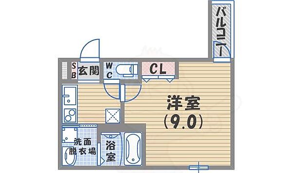 フジパレス西宮津門 ｜兵庫県西宮市津門大箇町(賃貸アパート1K・1階・28.14㎡)の写真 その2