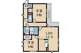 シャンドリエ  ｜ 兵庫県西宮市大屋町32番11号（賃貸マンション2LDK・1階・61.40㎡） その2