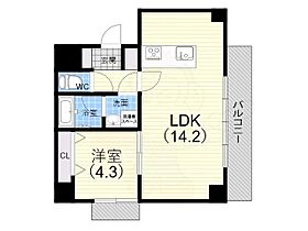 兵庫県西宮市弓場町（賃貸マンション1LDK・3階・43.07㎡） その2