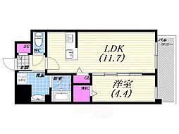 間取図画像 1LDK