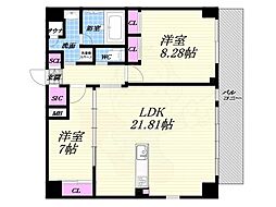 プレジオ西宮北口 6階/-
