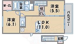 チェリーハウス2 B棟 2階/-