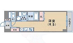 ダイワレジデンス茨木 ワンルームの間取図画像