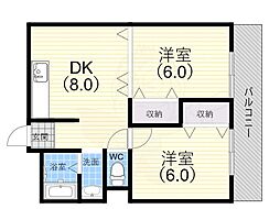 鳴尾ハイツ 3階/-