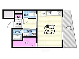 SUNBRIGHT ワンルームの間取図画像