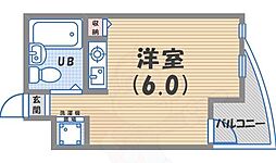 KFLATS ワンルームの間取図画像