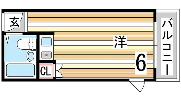 グリーン岡本 ｜兵庫県神戸市東灘区岡本１丁目(賃貸アパート1R・1階・18.00㎡)の写真 その2