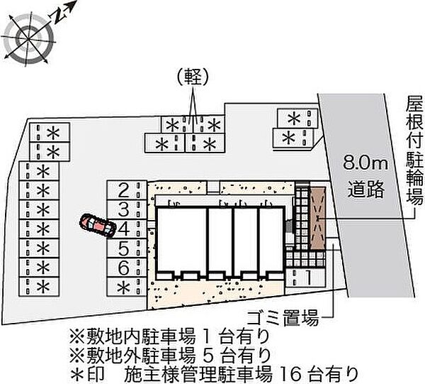 兵庫県明石市太寺４丁目(賃貸アパート1R・2階・26.50㎡)の写真 その3