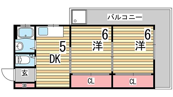 兵庫県神戸市垂水区清水が丘１丁目(賃貸マンション4SLDK・2階・47.00㎡)の写真 その2