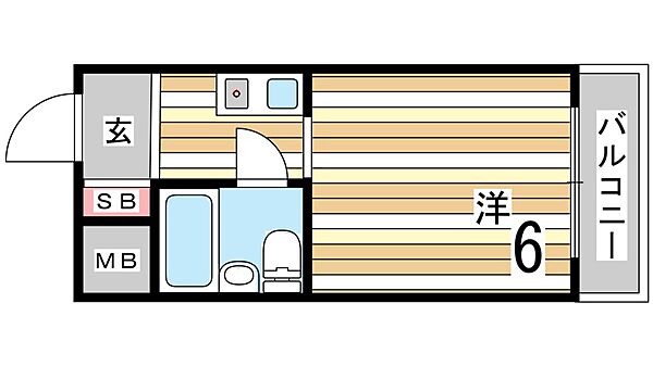 ダイドーメゾン岡本 ｜兵庫県神戸市東灘区本山中町４丁目(賃貸マンション1R・3階・15.08㎡)の写真 その2