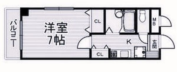 セイント・プレアーII ｜兵庫県西宮市今津山中町(賃貸マンション1K・4階・23.00㎡)の写真 その2