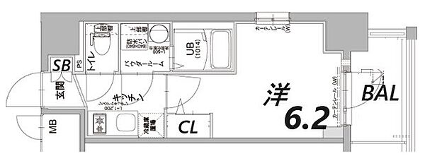 兵庫県神戸市兵庫区西上橘通１丁目(賃貸マンション1K・9階・21.75㎡)の写真 その2