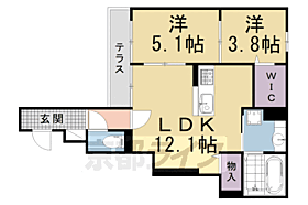 京都府京都市上京区二町目（賃貸アパート2LDK・1階・52.20㎡） その2