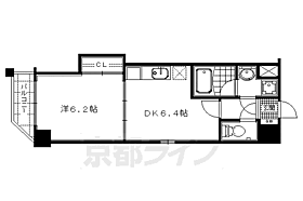 京都府京都市上京区十四軒町（賃貸マンション1DK・6階・30.77㎡） その2