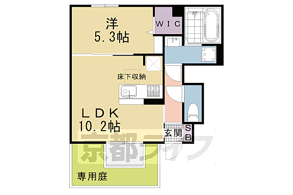 （仮称）Ｄ－ｒｏｏｍ西ノ京月光町 102｜京都府京都市中京区西ノ京西月光町(賃貸アパート1LDK・1階・39.28㎡)の写真 その2