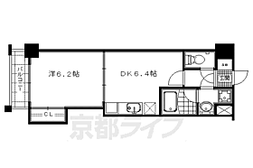 京都府京都市上京区十四軒町（賃貸マンション1DK・5階・30.77㎡） その2