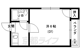 京都府京都市北区等持院西町（賃貸アパート1K・1階・17.20㎡） その2