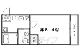 Ｋ’ｓメゾン御蔭 402 ｜ 京都府京都市左京区田中野神町（賃貸マンション1K・4階・23.19㎡） その2