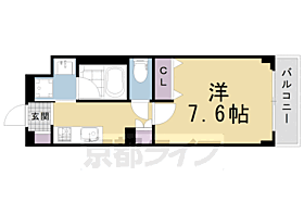 京都府京都市北区北野下白梅町（賃貸マンション1K・4階・24.97㎡） その2