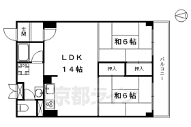 京都府京都市上京区西丸太町（賃貸マンション2LDK・5階・55.80㎡） その2